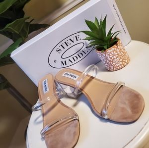 Steve Madden Issy Clear Sandal Size 7.5